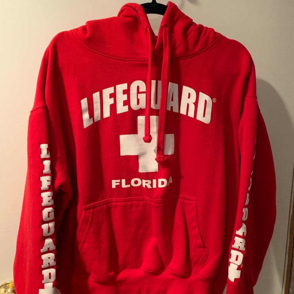 Red Lifeguard SweatShirt Size: L